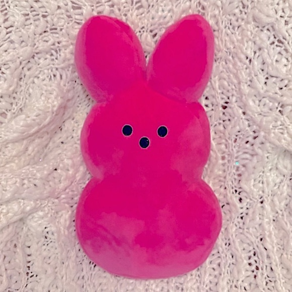 Hot Pink Easter Peep Bunny Hot Pink Excellent Condition